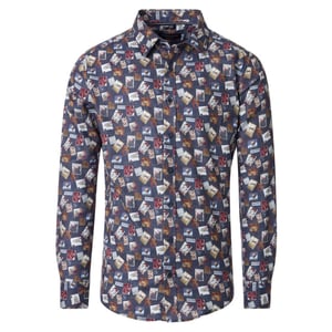 Casamoda Heren overhemd 454486300 100 blue