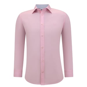 Gentile Bellini Overhemden lange mouw effen slim fit