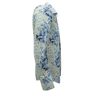 Gentile Bellini Print overhemden lange mouw slim fit