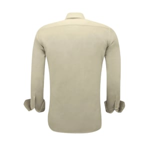 Gentile Bellini Trendy oxford volwassenen slim fit licht bruin