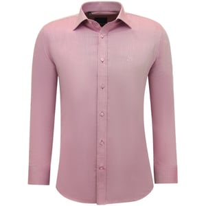 Gentile Bellini Zakelijke effen oxfordslim fit fuchsia