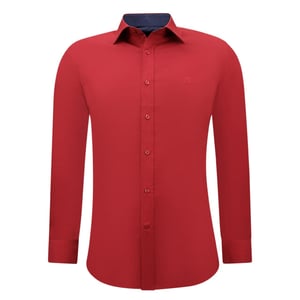 Gentile Bellini Zakelijke katoenen slim fit stretch
