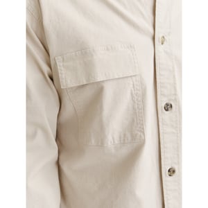 Jack & Jones Jcotarmac ripstop overshirt ls beige