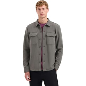 No Excess Overshirt button relief sweat dark clay
