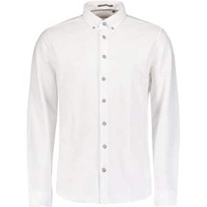 No Excess Shirt jersey pique stretch white