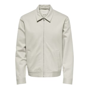 Only & Sons onsjakes 0339 reg zip stretch overs 22034236 silver lining