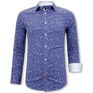 Tony Backer Bloemenprint slim fit