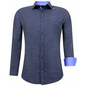 Tony Backer Met print slim fit