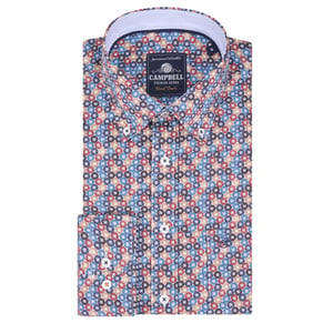 Campbell Casual overhemd met lange mouwen