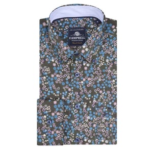 Campbell Casual overhemd met lange mouwen