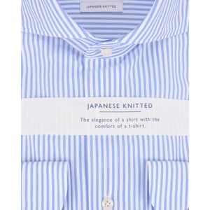 Profuomo Japanese knitted overhemd met lange mouwen