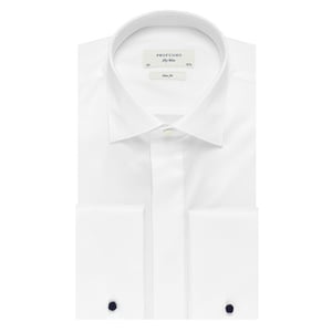 Profuomo Sky blue slim fit smoking overhemd