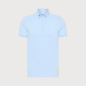 Blue Industry Button-down polo |