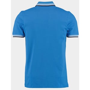 Bos Bright Blue Polo korte mouw brick polo oxford collar 24108br06bo/240 blue