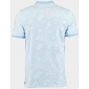 Bos Bright Blue Polo korte mouw ken polo oxford aop 24108ke09bo/210 light blue