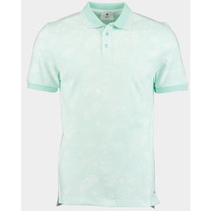 Bos Bright Blue Polo korte mouw ken polo oxford aop 24108ke09bo/313 mint