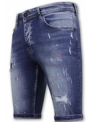 Local Fanatic Korte broek met verfspatten 1043