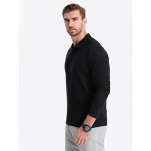 Ombre Poloshirt heren longsleeve - jergen