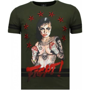 Local Fanatic Fighter! rhinestone t-shirt