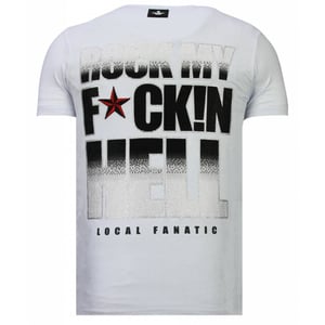 Local Fanatic Hellboy rhinestone t-shirt