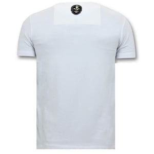 Local Fanatic T-shirt met opdruk nasa american flag shirt