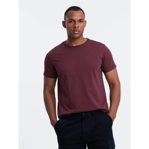 Ombre T-shirt heren bordeaux karite