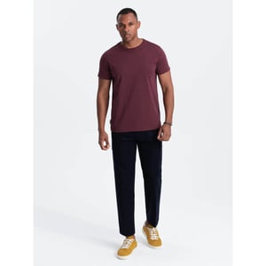 Ombre T-shirt heren bordeaux karite