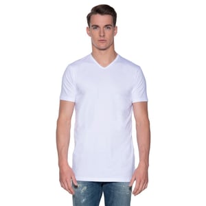 Slater Regular fit extra long t-shirt v-hals