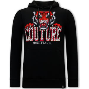 Tony Backer Hoodie met print tiger head
