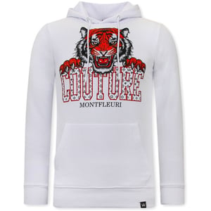 Tony Backer Hoodie met print tiger head
