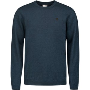 No Excess Pullover crewneck 2 coloured melang navy