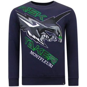 Tony Backer Sweater met print eagle head