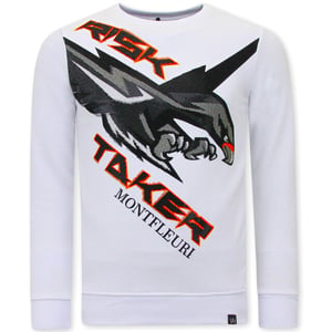 Tony Backer Sweater met print eagle head