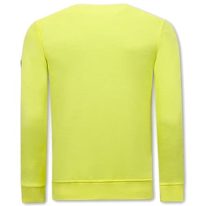 Tony Backer Sweater met print gouden leeuw
