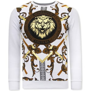 Tony Backer Sweater met print gouden leeuw