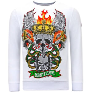 Tony Backer Sweater met print skull head