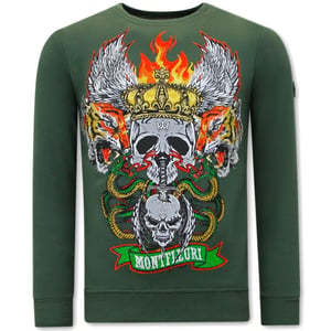 Tony Backer Sweater met print skull head