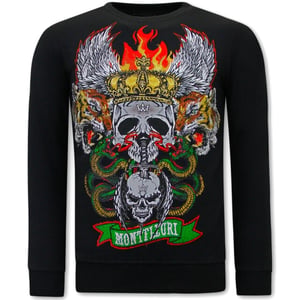 Tony Backer Sweater met print skull head
