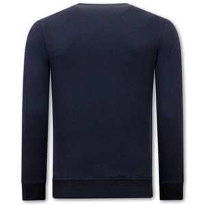 Tony Backer Sweater met print skull strass