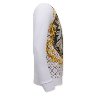 Tony Backer Sweater met print skull strass