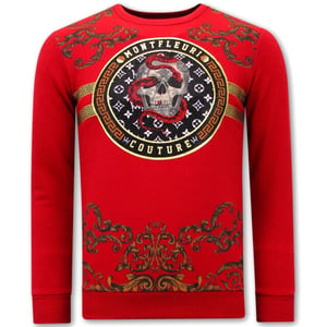 Tony Backer Sweater met print snake skull