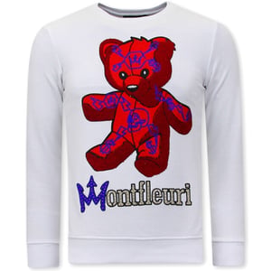 Tony Backer Sweater met print teddy bear 3617