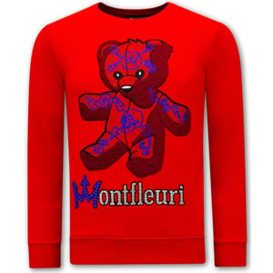 Tony Backer Sweater met print teddy bear 3617
