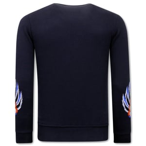 Tony Backer Sweater met print tiger couture