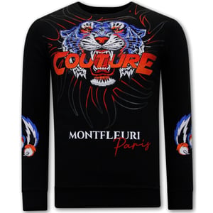 Tony Backer Sweater met print tiger couture