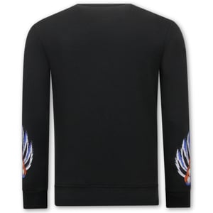 Tony Backer Sweater met print tiger couture