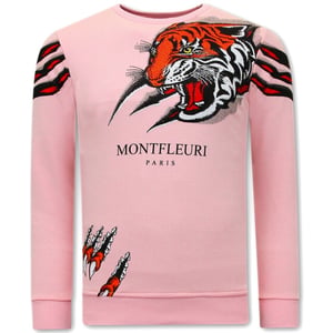 Tony Backer Sweater met print tiger head