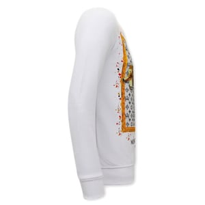 Tony Backer Sweater met print uzi does it