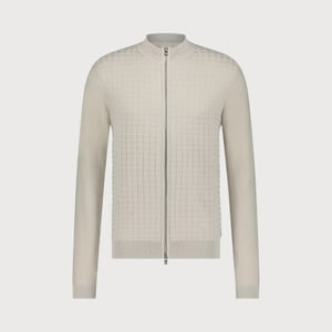 Blue Industry Structuur gebreid rits vest |