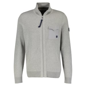 Lerros Heren vest 23855301 259 platinum grey melange